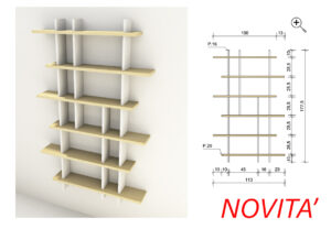 Libreria a Muro Cod. 0562